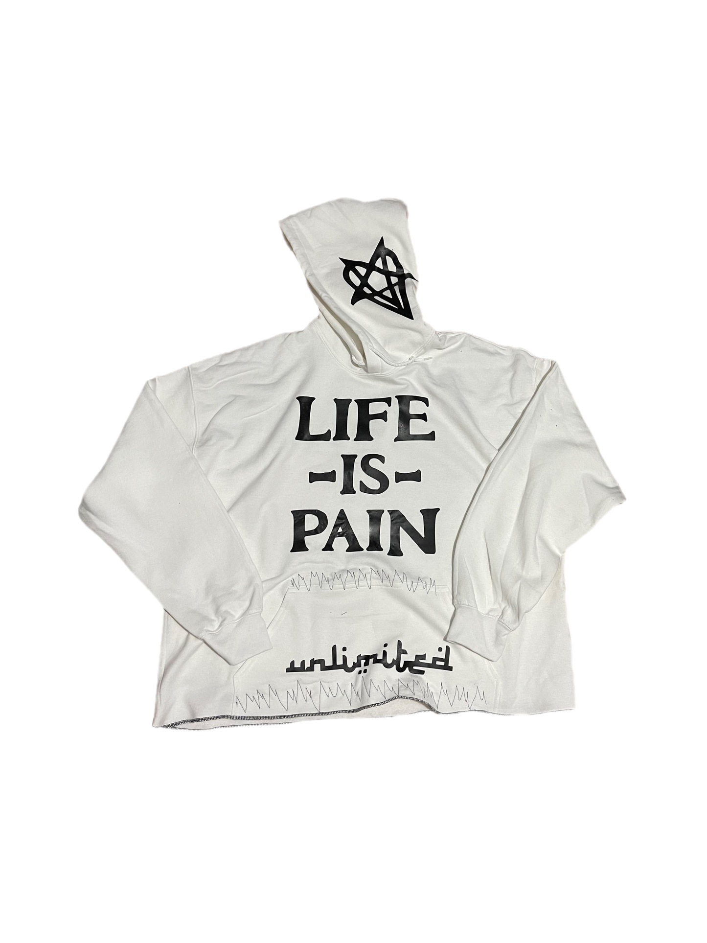 Life Is Pain Hoodie Platinum edition