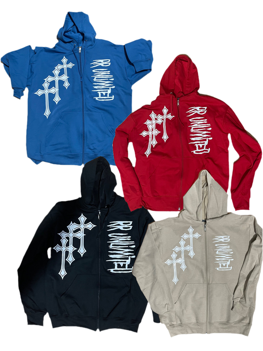 Triple Cross Zip up