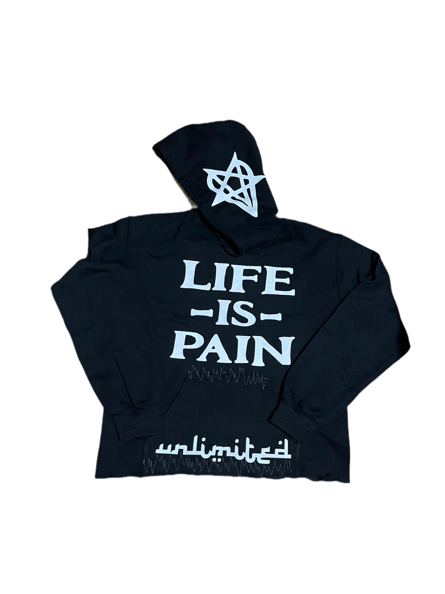 Life Is Pain Hoodie Platinum edition