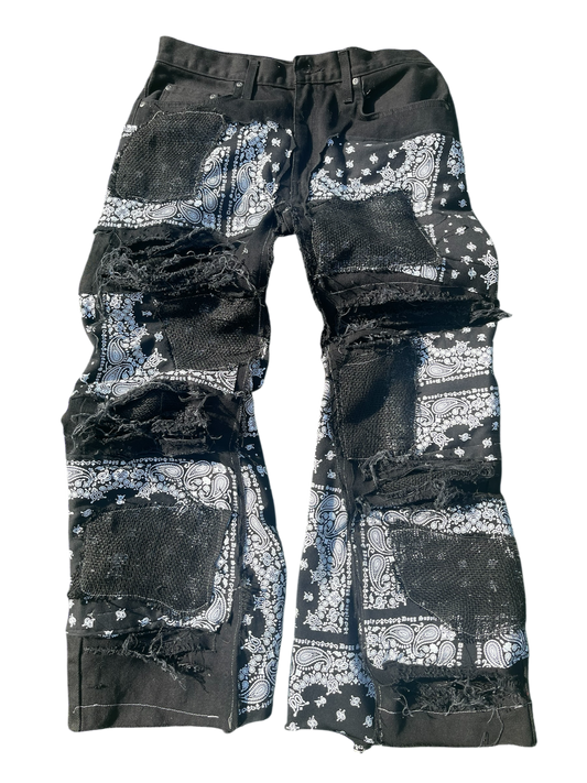 Black Bandana Denim