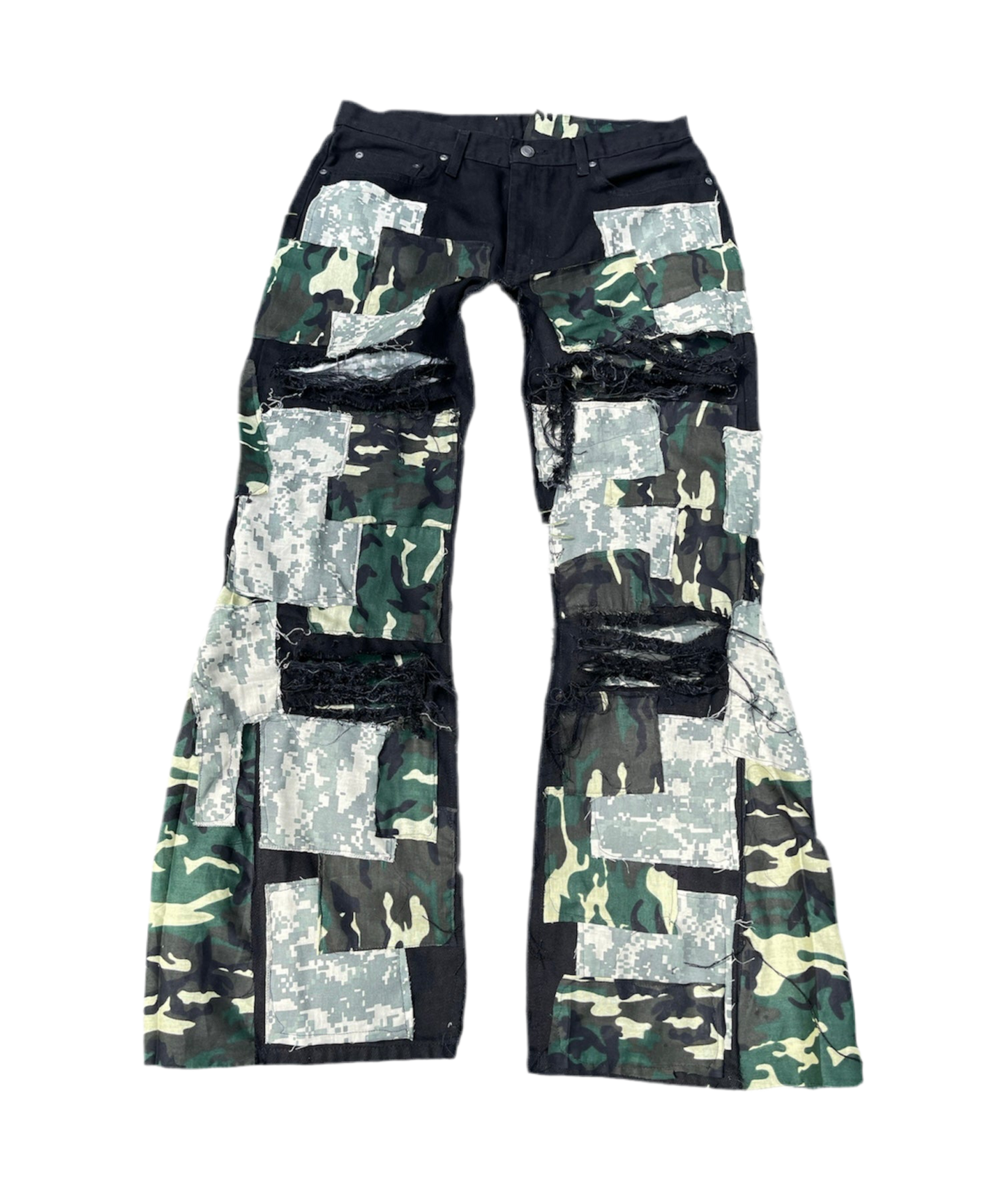 Camo Patchwork Denim