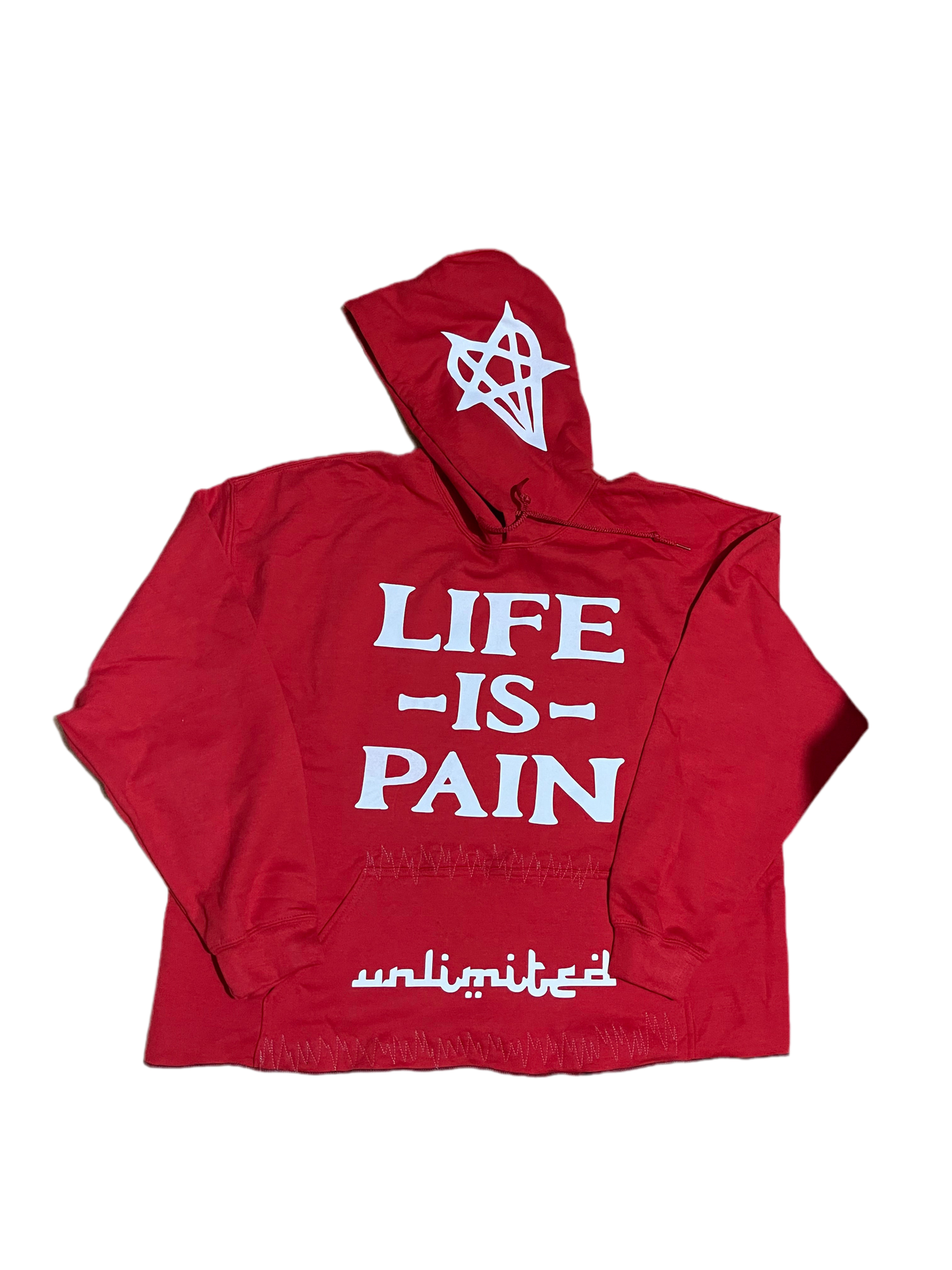 Life Is Pain Hoodie Platinum edition
