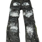 Black Flower Denim