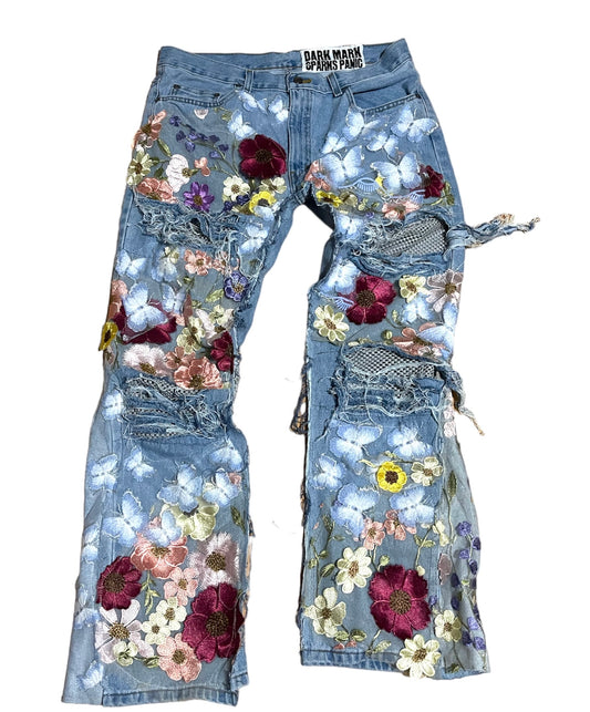 Blue Flower Denim