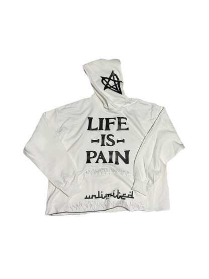 Life Is Pain Hoodie Platinum edition