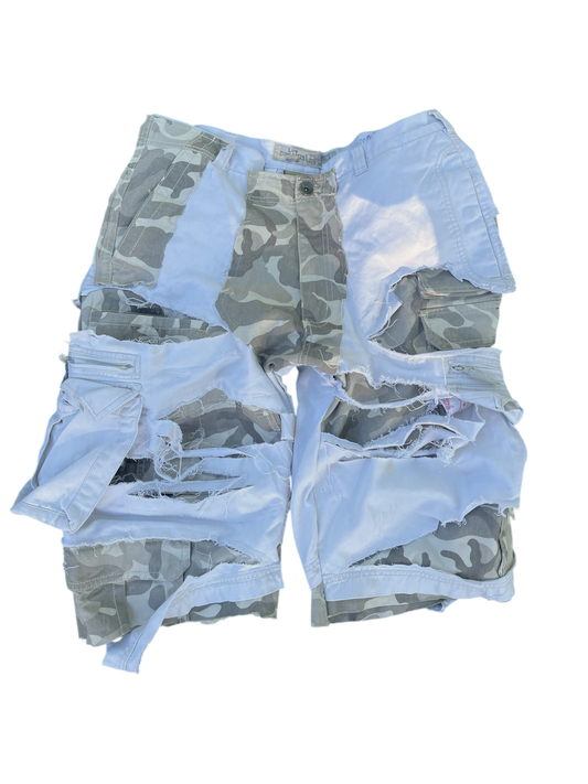 Grey Camo Jorts