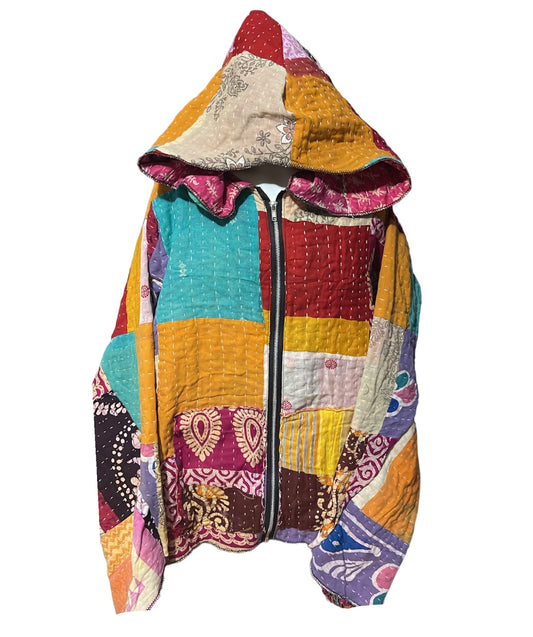 Quilt Patchwork zip up