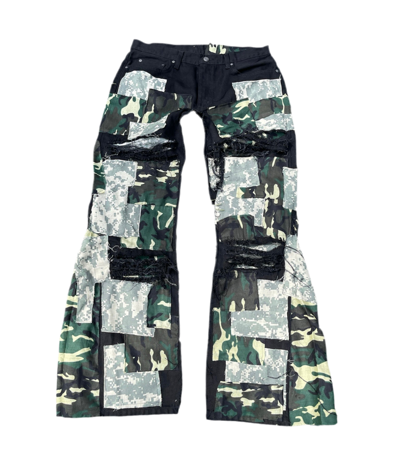 Camo Patchwork Denim