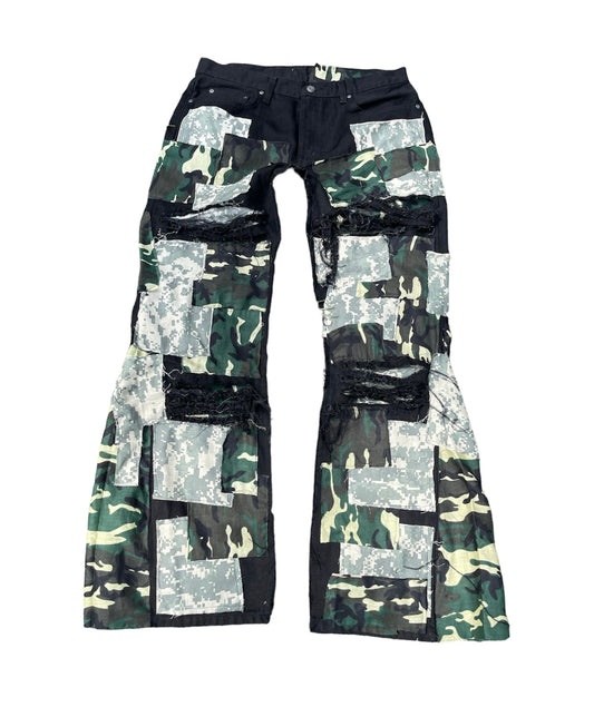 Camo Patchwork Denim