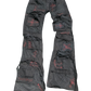 Black patchwork denim