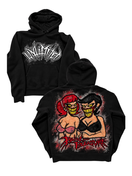 Pain and Pleasure Airbrush hoodie