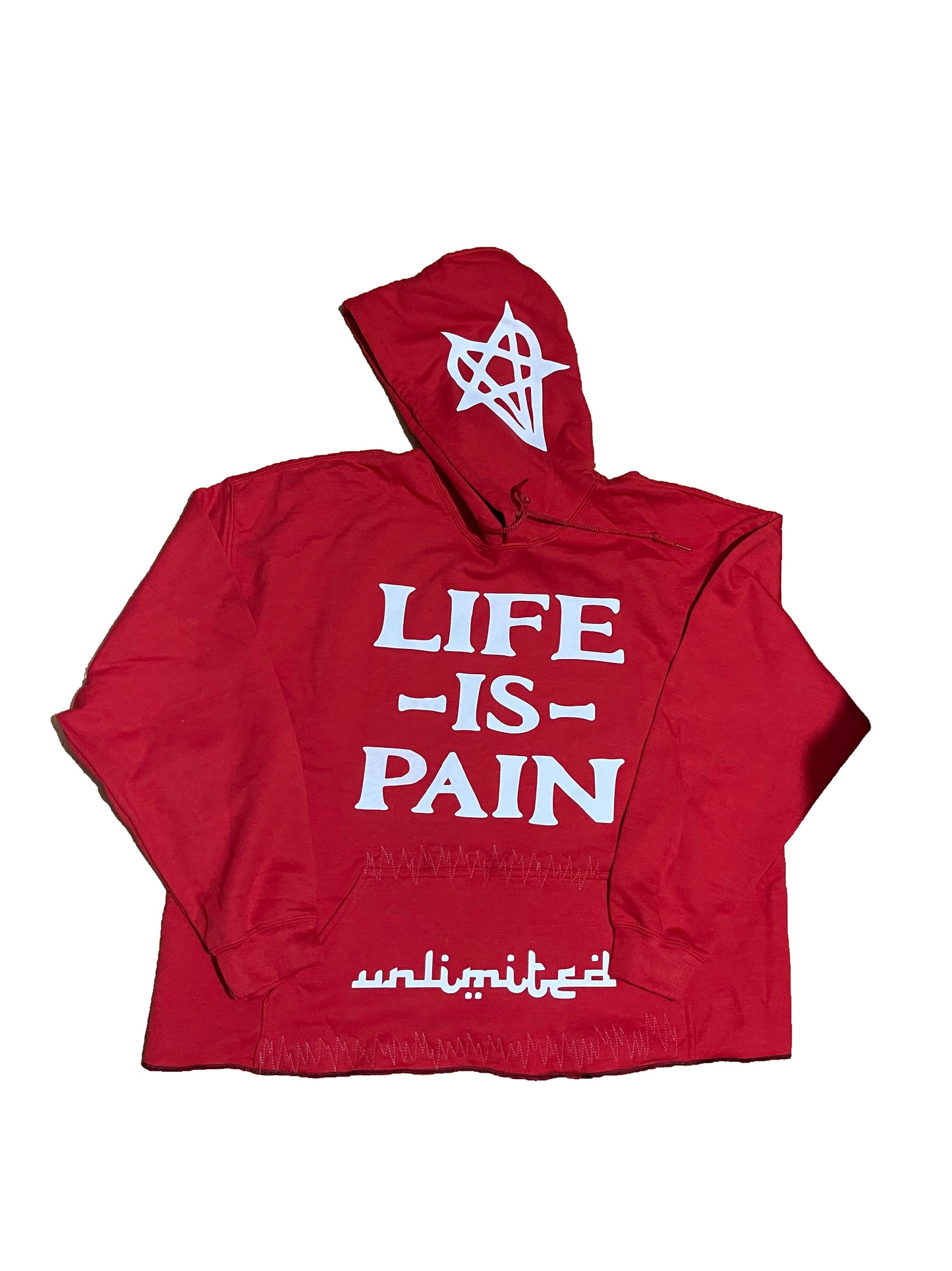 Life Is Pain Hoodie Platinum edition