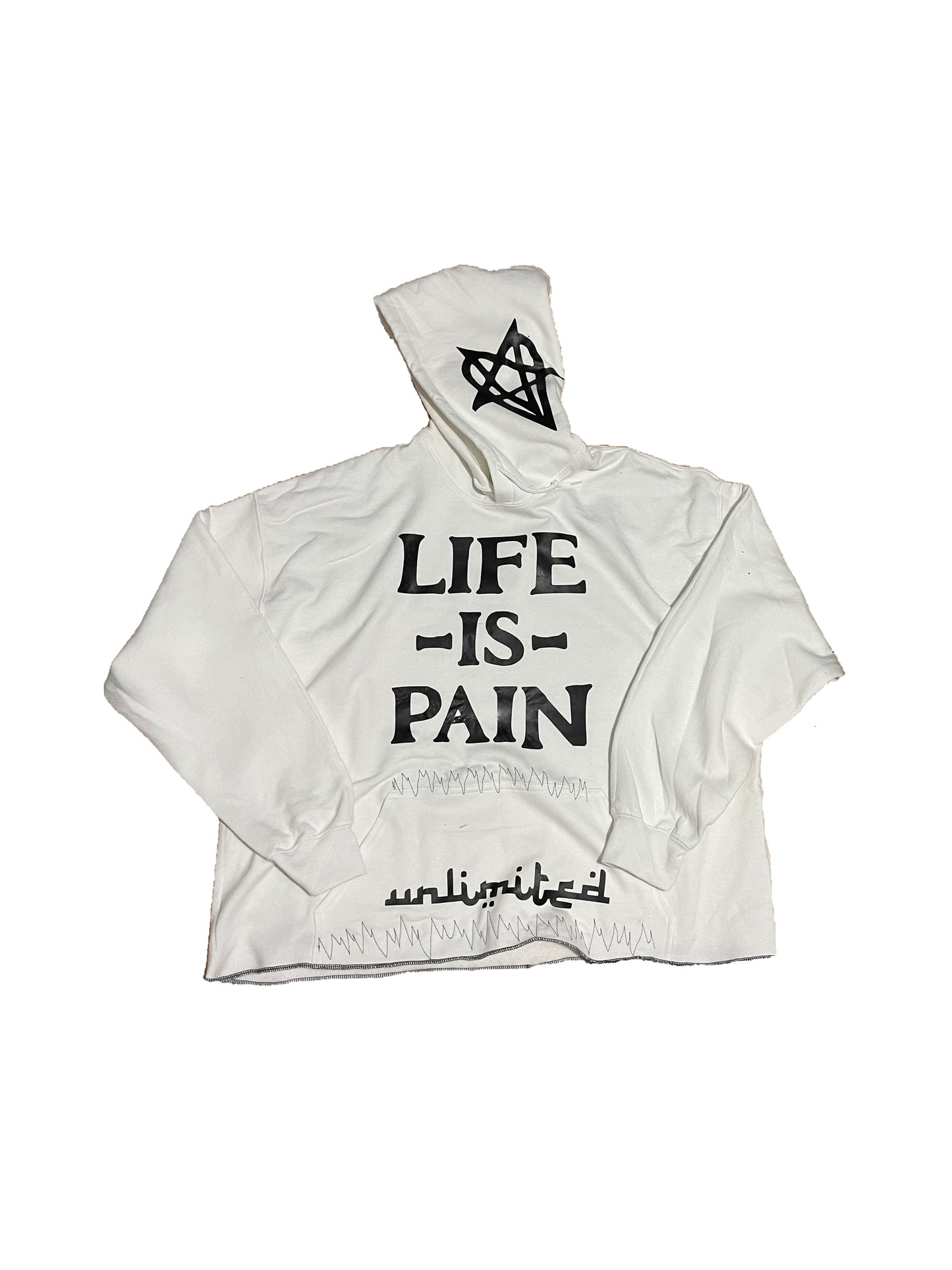 Life Is Pain Hoodie Platinum edition